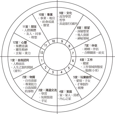 12宮查詢|【星盤】太陽落入十二宮位